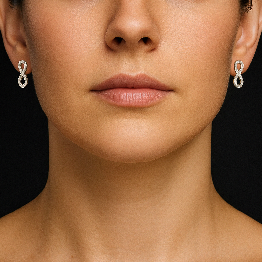 Infinity Charm Silver Set