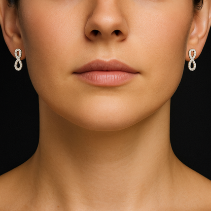 Infinity Charm Silver Set