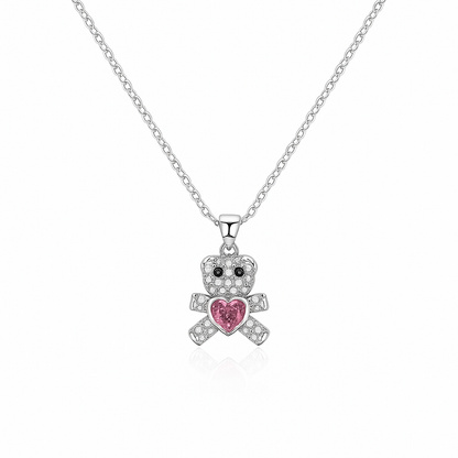 Teddy Heart Pendant – 925 Sterling Silver