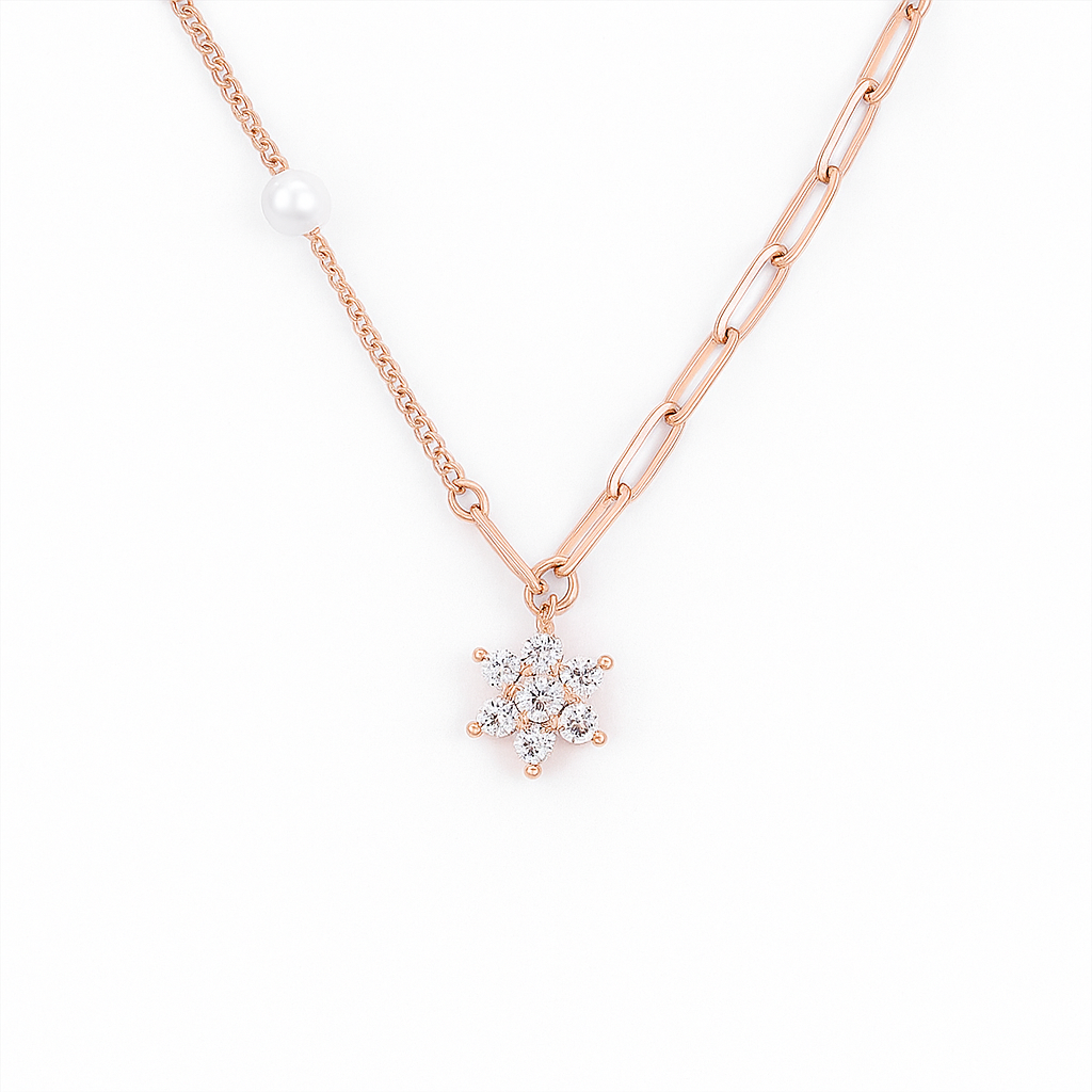 Rose Starburst Necklace