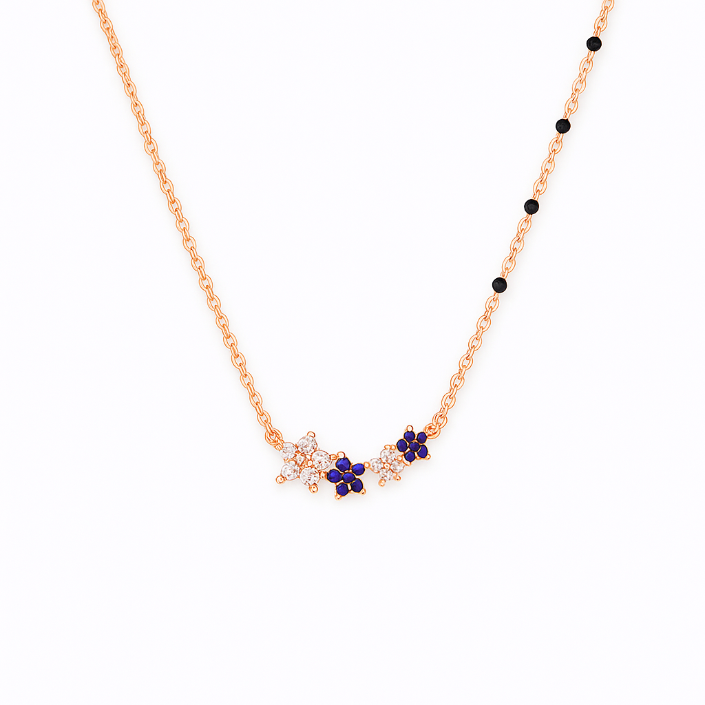 Midnight Blossom Mangalsutra