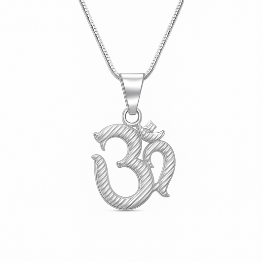 Divine Om 925 Sterling Silver Pendant