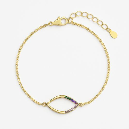 Eye Marquise Bracelet – Gold Plated