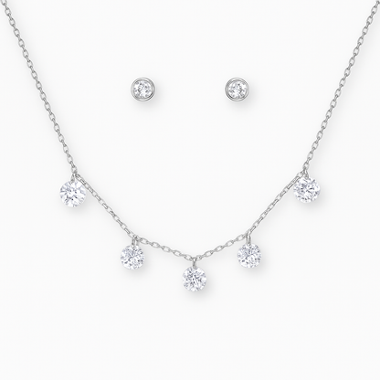 Celeste Sparkle Pendant & Earring Set