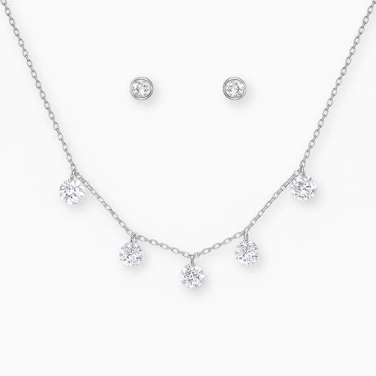 Celeste Sparkle Pendant & Earring Set