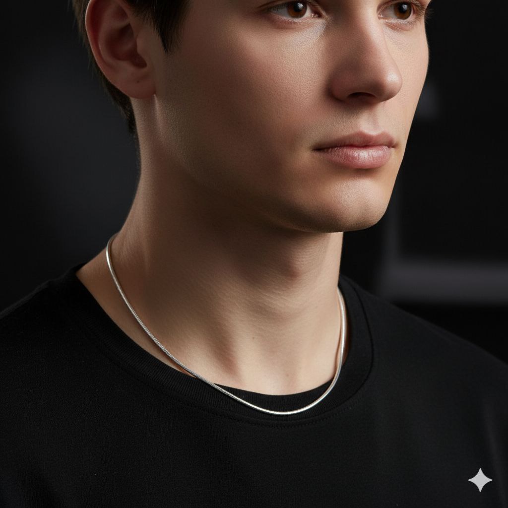 Classic Silk-Finish 925 Sterling Silver Snake Chain