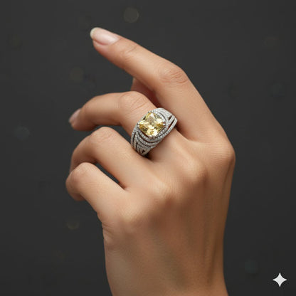 The Sunburst Statement Ring