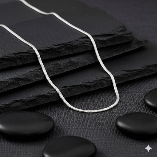 Classic Silk-Finish 925 Sterling Silver Snake Chain