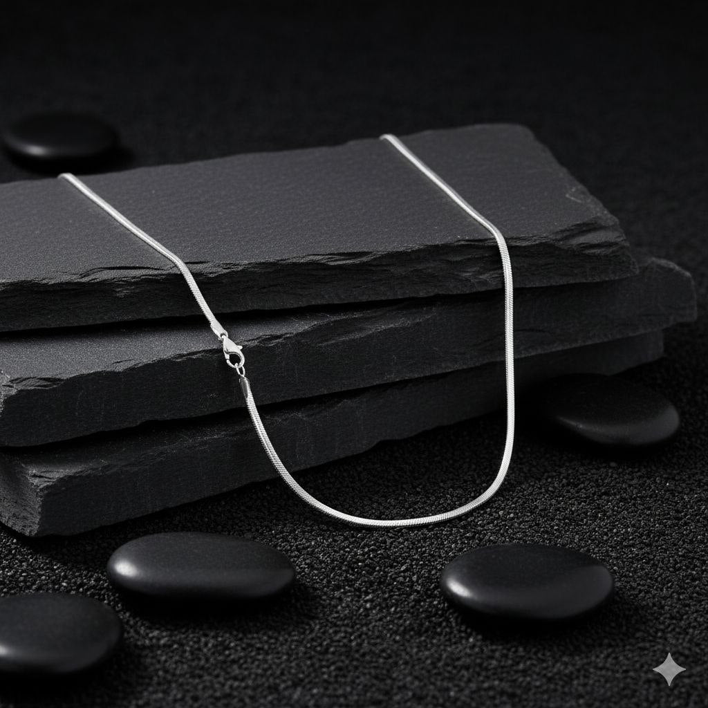 Liquid Shine 925 Sterling Silver Snake Chain