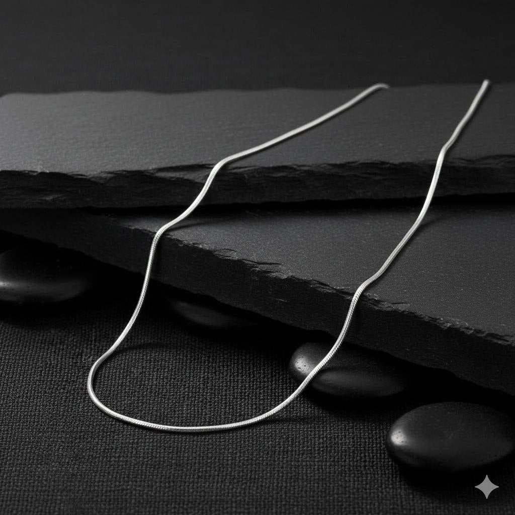 Dainty 925 Sterling Silver "Liquid" Snake Chain