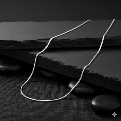 Dainty 925 Sterling Silver "Liquid" Snake Chain